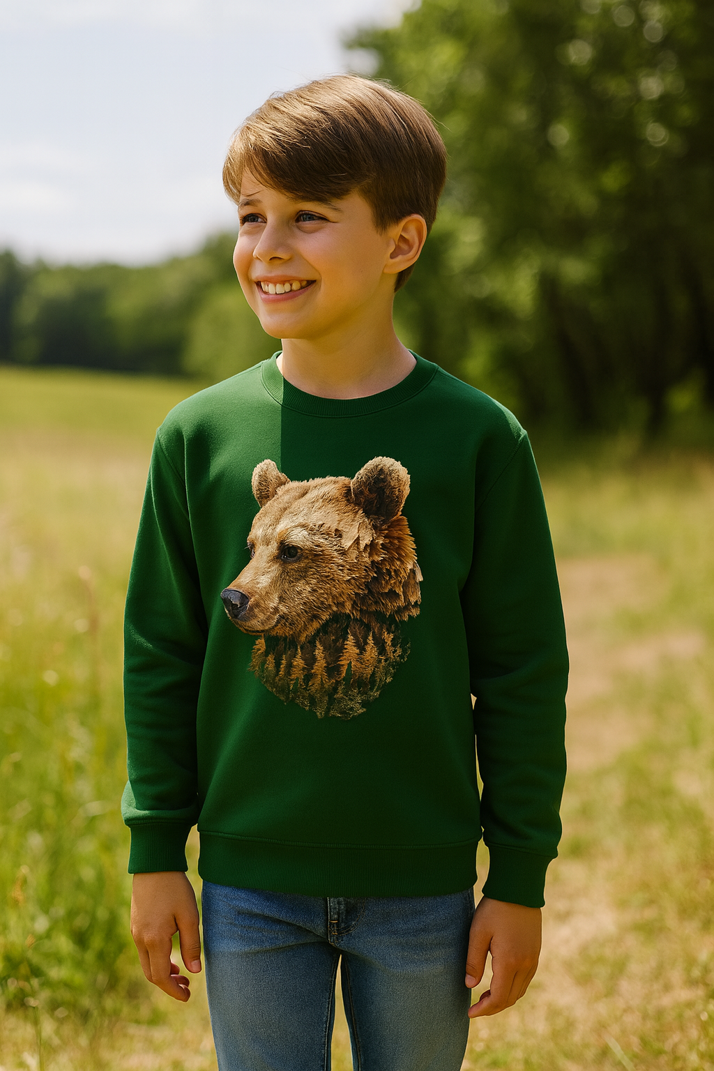 detská mikina Medveď chlapec